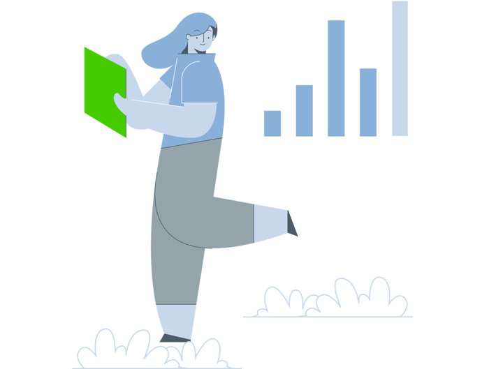 staff-application-with-ipad-tablet-increase-performance-illustration