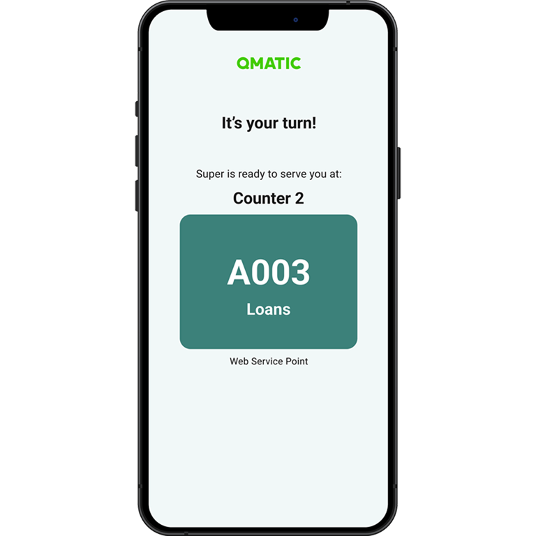 Mobile Ticket on a smartphone