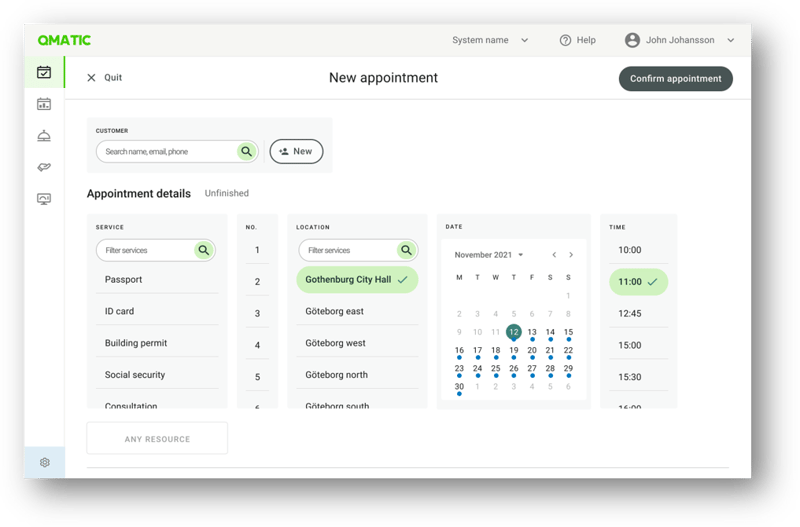 Qmatic Appointments