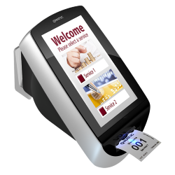 Qmatic Intro 8 wall-mounted ticket kiosk