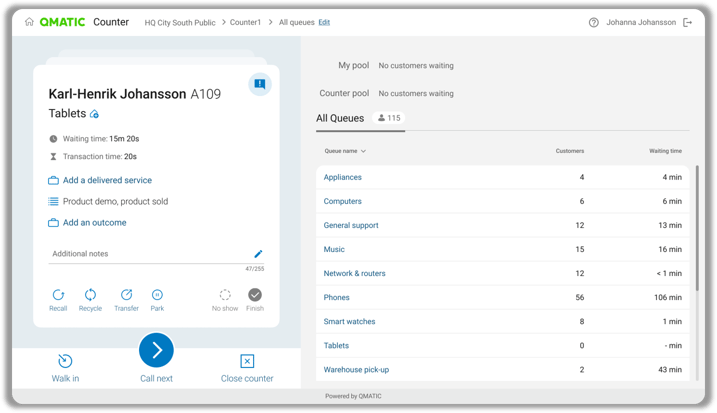 New colors in Qmatic Orchestra 7.3