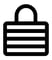 Padlock icon for GDPR compliance