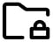 Folder with padlock icon for data retention