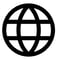 Globe icon for audit trail