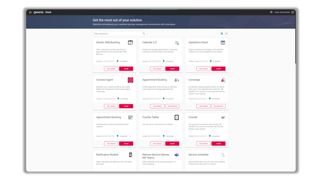 Introducing Qmatic Xtend – Manage extensions for Qmatic Orchestra and Qmatic Cloud Solutions