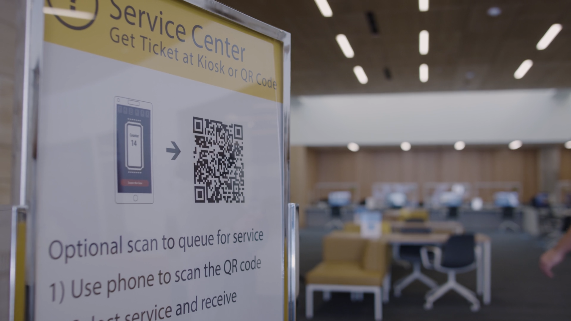 Mobile Ticket option for virtual queuing at The City of Minneapolis Service Center