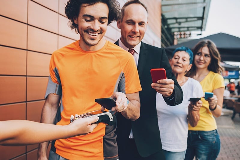 People waiting in lines, what are you waiting for?