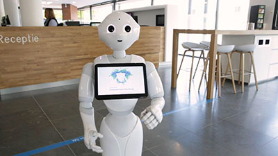 Semi-humanoid robot Pepper