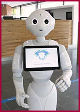 Semi-humanoid robot Pepper