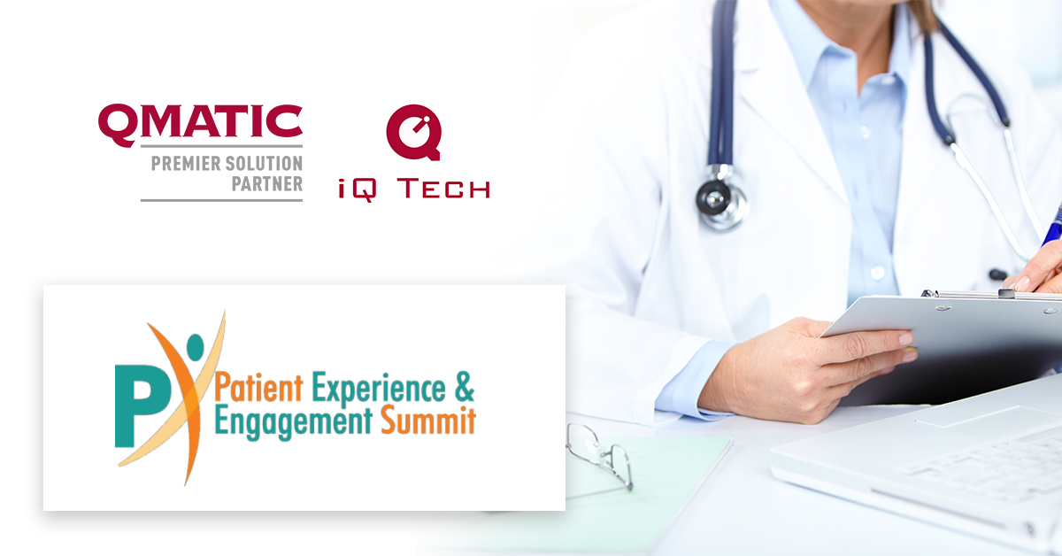 Healthcare summit banner with hands and logo