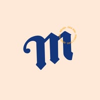 casa mira logo blue on beige background