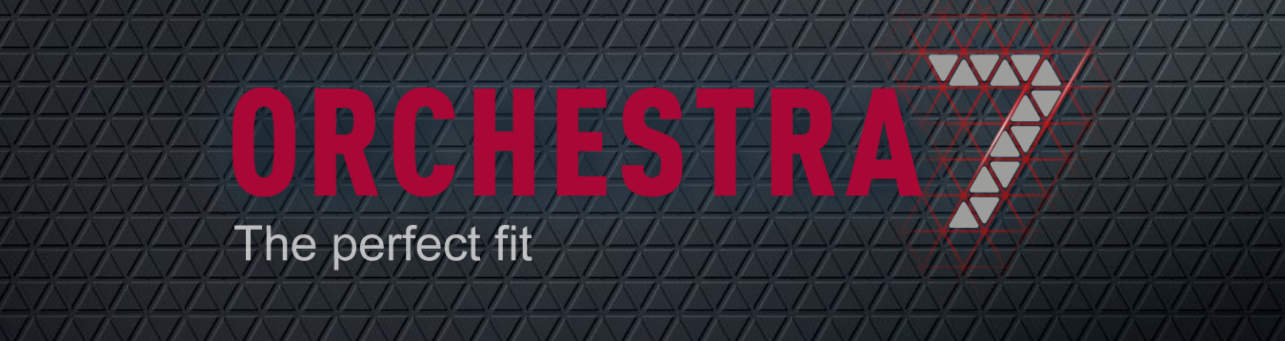 orchestra seven launch banner with graphics