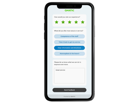 qmatic customer feedback sm