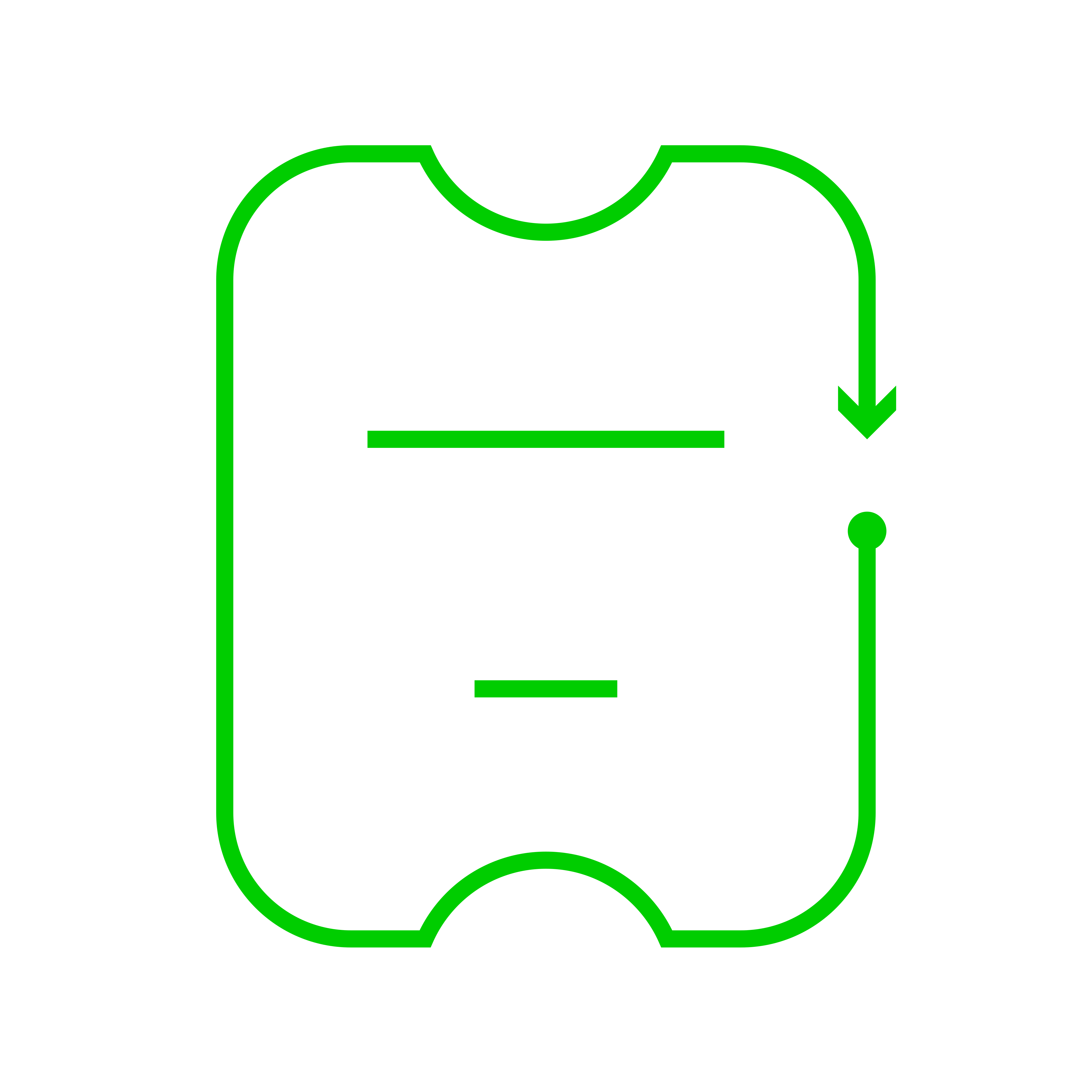 take-a-ticket-bold-icon-green