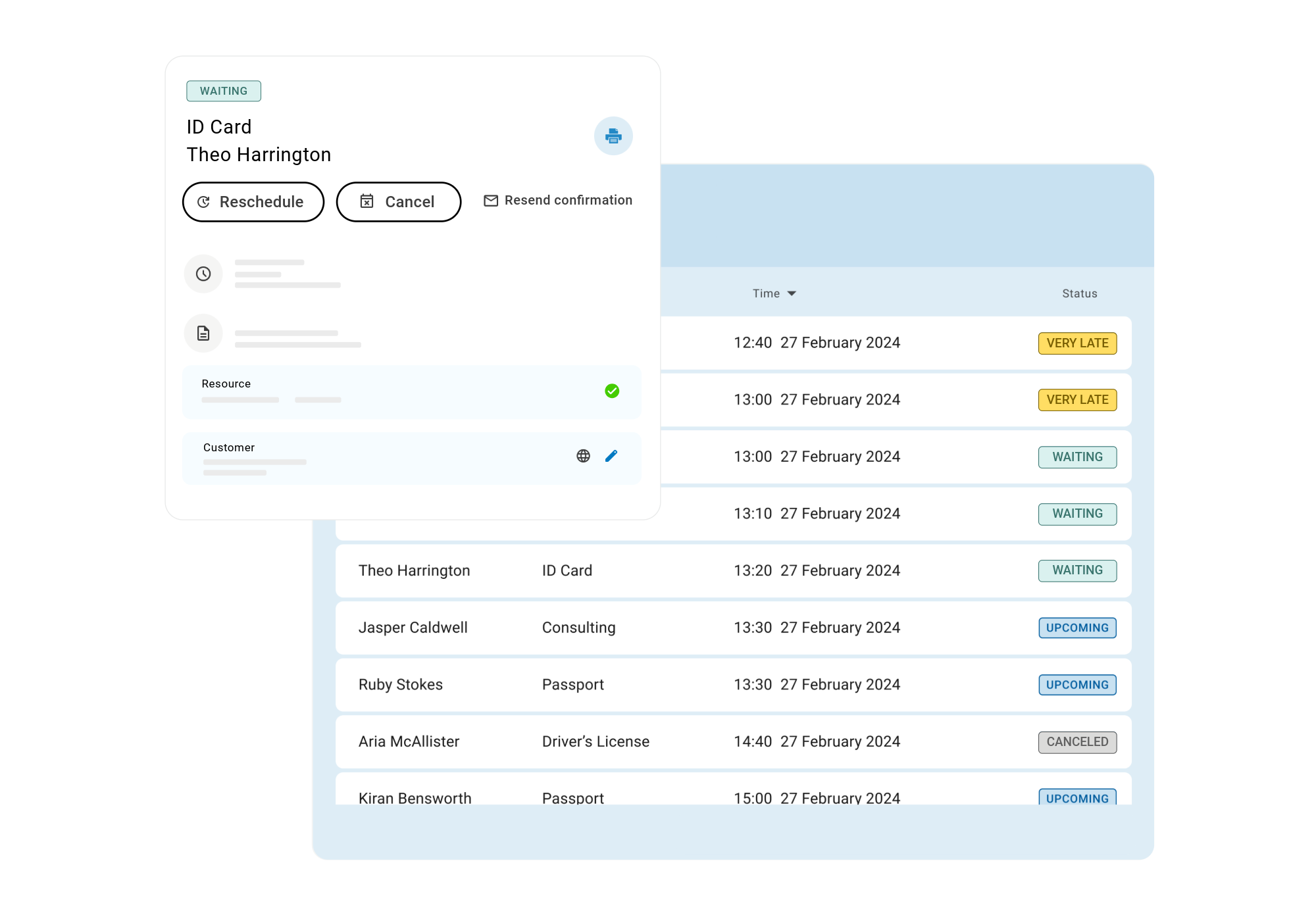 Appointment Overview